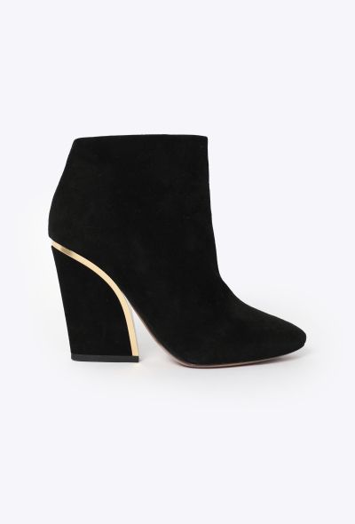 Chloé Beckie Suede Ankle Boots - 1