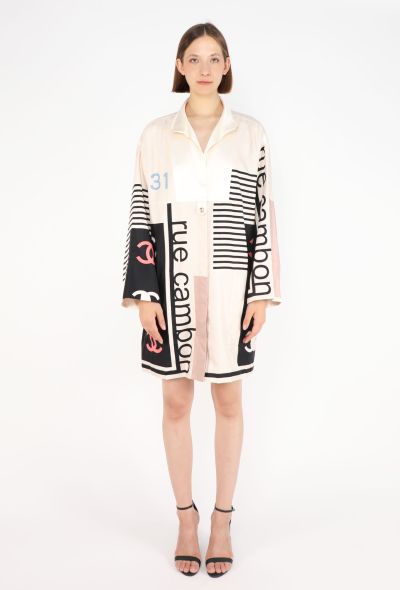 Chanel Graphic Rue Cambon Silk Tunic, S/S 2021 - 1