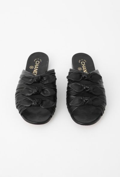 Chanel 2018 Knotted Leather Mules - 1 Chanel 2018 Knotted Leather Mules - 1