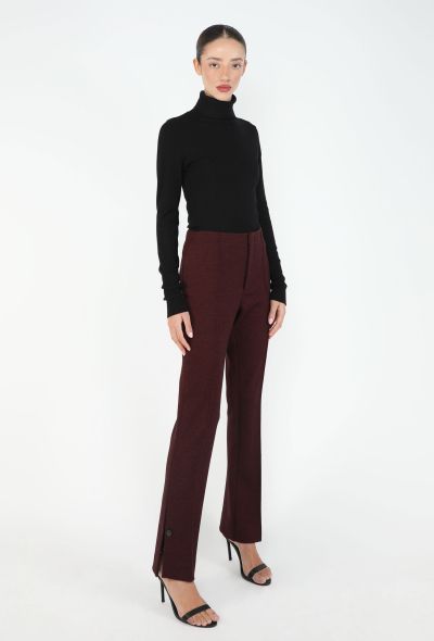 Céline 2016 Jersey Bootcut Slit Trousers - 1