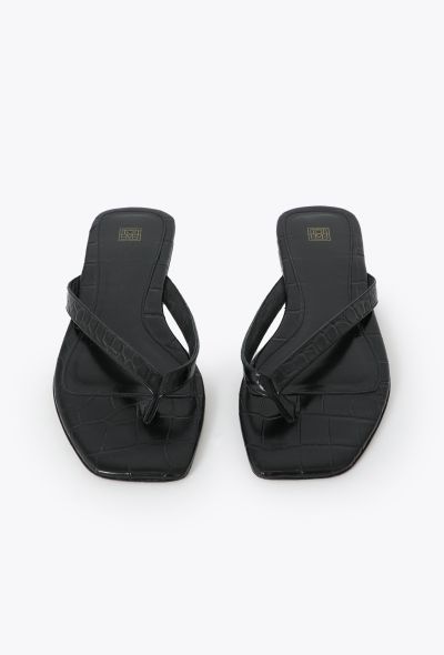 Toteme 2023 Embossed Leather Sandals - 1 Toteme 2023 Embossed Leather Sandals - 1