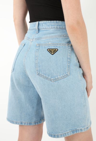 Prada 2024 Denim Bermuda Shorts - 2