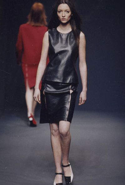 Prada Panelled Leather Skirt, F/W 1998 - 2