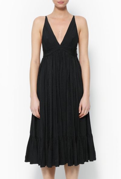 Balenciaga Pleated Silk Dress - 2