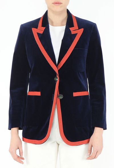 Gucci Pre-Fall 2017 Velvet Blazer - 1