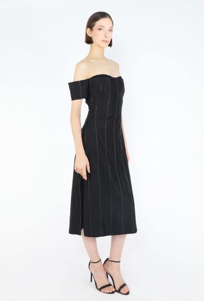 Alexander McQueen Late '90s Striped Bustier Dress - 2