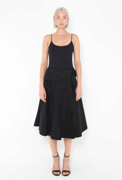 Dior F/W 2016 Embellished Floral Wrap Skirt - 1 Dior F/W 2016 Embellished Floral Wrap Skirt - 1