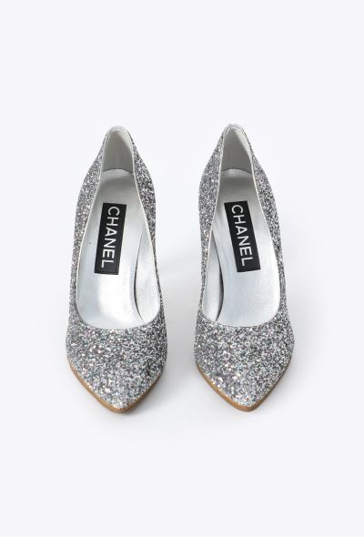 Chanel 2023 Iridescent Glitter Pumps - 2 Chanel 2023 Iridescent Glitter Pumps - 2