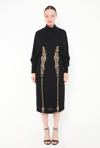 COLLECTOR Karl Lagerfeld F/W 1985 Embellished Dress - 1