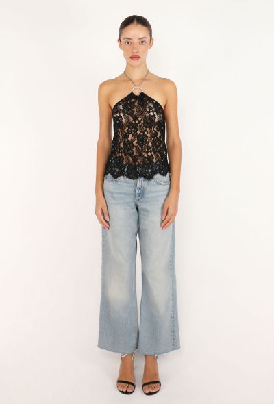 Dolce & Gabbana Chainlink Halter Lace Top, 2000 - 2