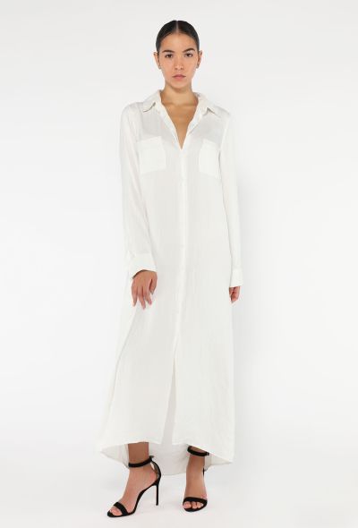 The Row Classic Crêpe Button Down Dress - 2