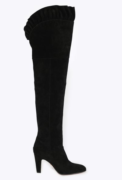 Chloé Eve Ruffled Thigh-High Boots, 2024 - 1