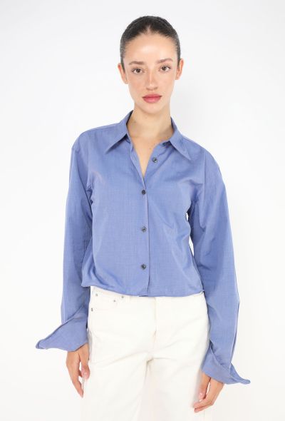 Prada S/S 2025 Wired Cropped Shirt - 1 Prada S/S 2025 Wired Cropped Shirt - 1