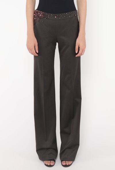 Chloé 2001 Beaded Low-Rise Trousers - 2