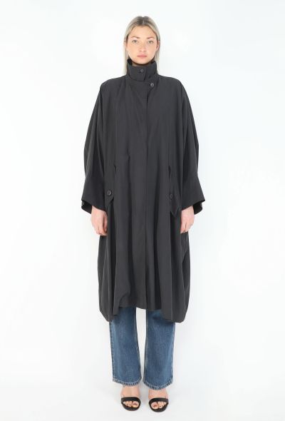 Issey Miyake '90s Batwing Nylon Trench - 1