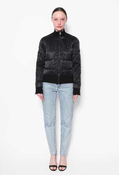                                         Quilted 'CC' Bomber Jacket-2