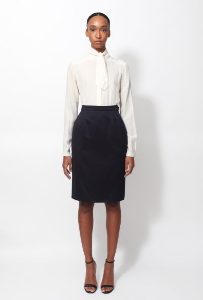                             Vintage Cotton Pencil Skirt - 1