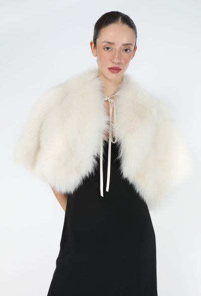 Saint Laurent Early 2000s Fox Fur Capelet - 1