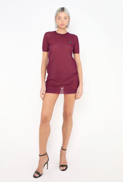 Miu Miu F/W 2023 Mesh T-Shirt Dress - 1