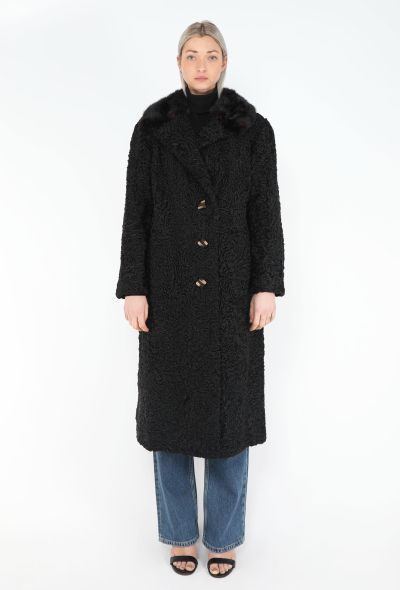 1950s Astrakhan & Fox Fur Coat - 2