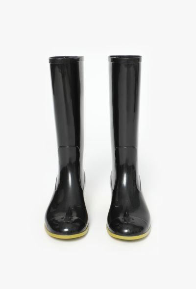 Chanel Patent 'CC' Rain Boots - 2