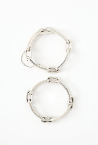 Men's Vintage 1950s Silver Chainlink Bracelet Set - 2