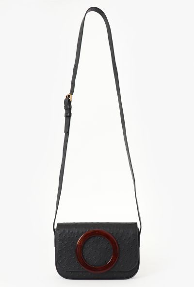 Saint Laurent 2017 Black Ostrich Eddie Shoulder bag - 1 Saint Laurent 2017 Black Ostrich Eddie Shoulder bag - 1