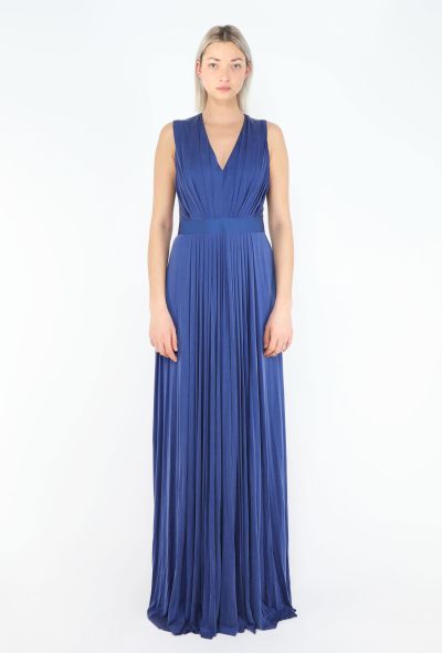 Emanuel Ungaro Jersey Pleated Grecian Gown - 1