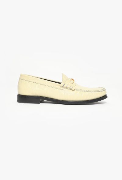 Céline Lizard Embossed Triomphe Loafers - 1 Céline Lizard Embossed Triomphe Loafers - 1