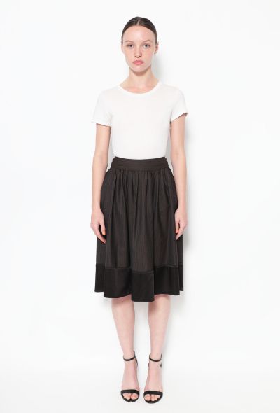                             F/W 2005 Layered Pinstripe Skirt - 1
