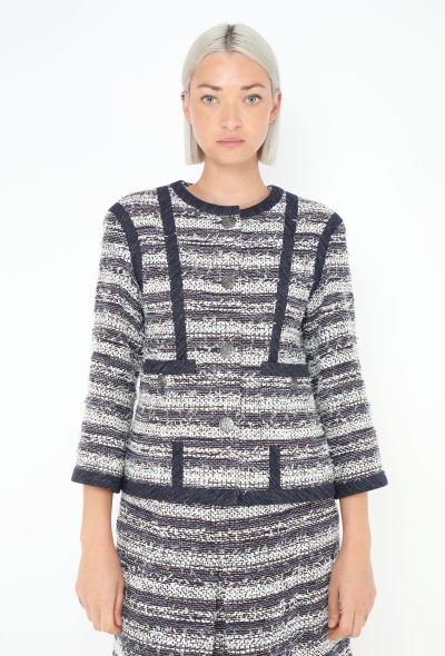 Chanel Striped Tweed Skirt Ensemble - 1 Chanel Striped Tweed Skirt Ensemble - 1