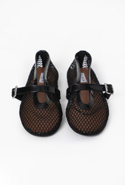 Alaïa Fishnet Ballet Flats, 2023 - 2