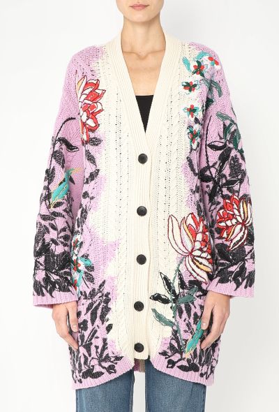 Valentino Cashmere Cable-Knit Cardigan - 1 Valentino Cashmere Cable-Knit Cardigan - 1