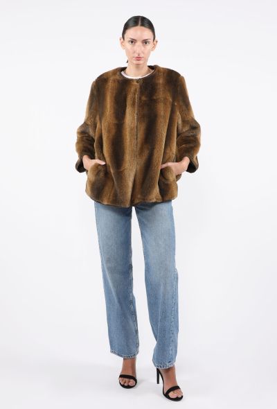 Giorgio Armani Faux Fur Coat, 1990s - 1