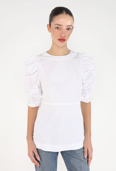 Céline 2017 Ruched Poplin Blouse - 1