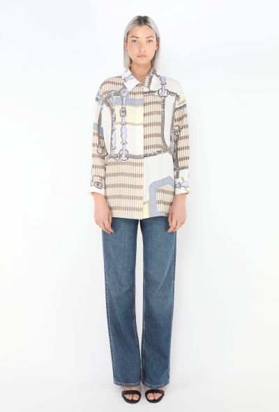 Hermès 2025 'Coaching Remix' Checkered Tunic - 1