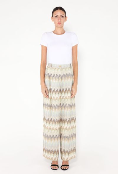 Missoni 2024 Chevron Lamé Trousers - 1
