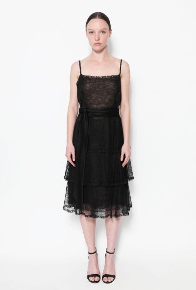                                         Tiered Sequin Lace Dress-1