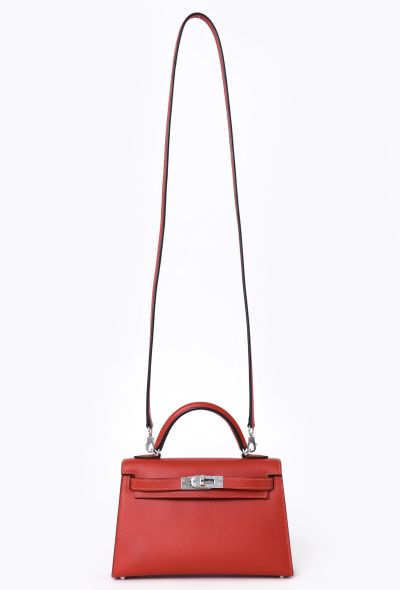 Hermès Red Swift Mini Kelly II Sellier - 2 Hermès Red Swift Mini Kelly II Sellier - 2