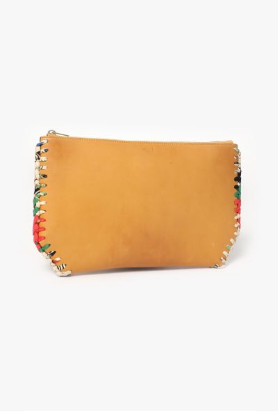 Céline Silk Scarf Trim Clutch - 2 Céline Silk Scarf Trim Clutch - 2