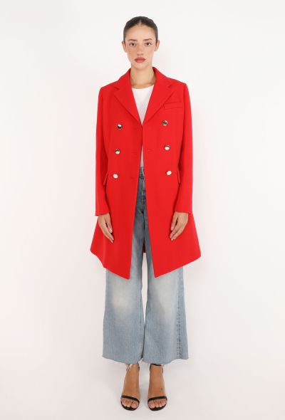 Prada Crêpe Double Breasted Coat - 2