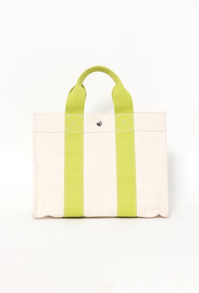                             Lime Bicolor Toto Bag - 1