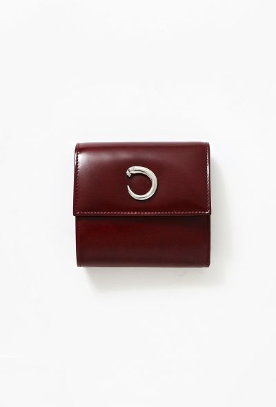                             Bordeaux Panthère Leather Wallet - 1