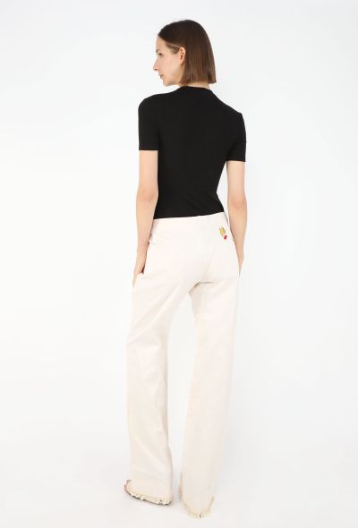 Chloé S/S 2000 Skull Frayed Jeans - 1