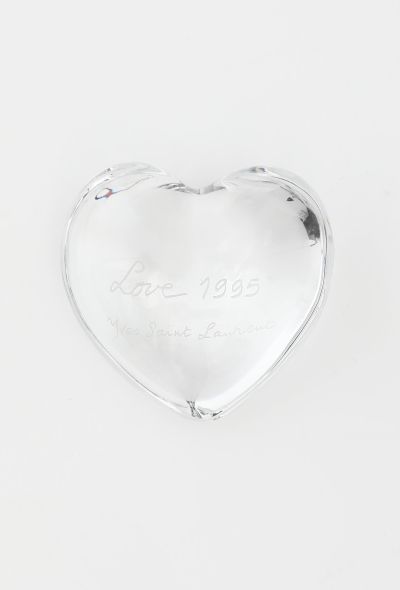                                         1995 x Baccarat 'Love' Crystal Paper Weight-1