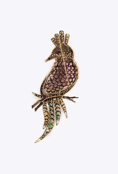 Iradj Moini Hoopoe Bird Brooch, 1980s - 2
