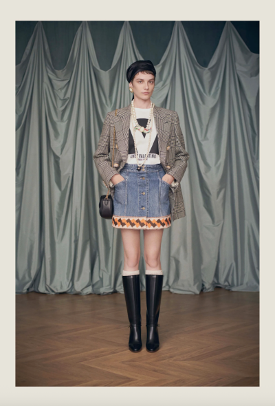 Valentino Houndstooth Double-Breasted Blazer, Resort 2025 - 2
