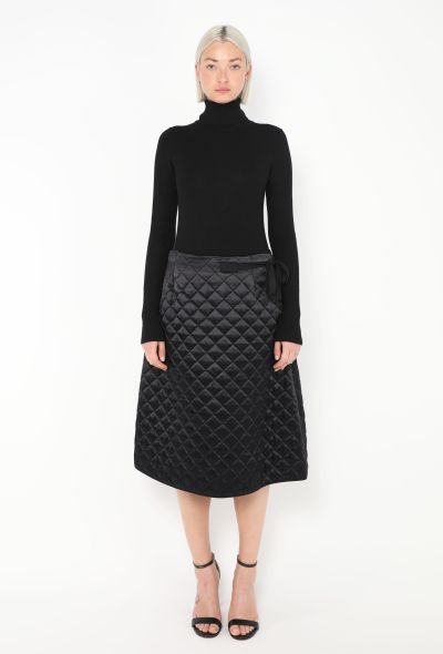 Céline F/W 2015 Belted Quilt Skirt - 1