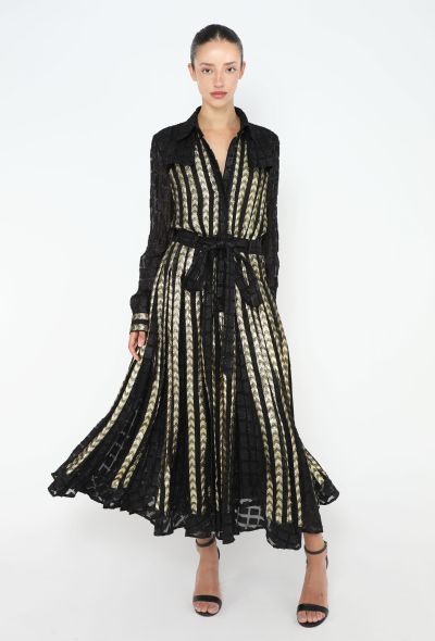 Dodo BarOr Chevron Lamé Dress - 1 Dodo BarOr Chevron Lamé Dress - 1