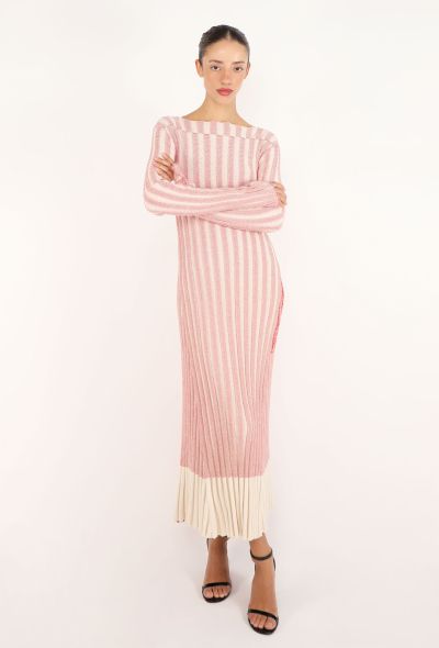 Céline Ribbed Knit Chevron Dress, 2017 - 1